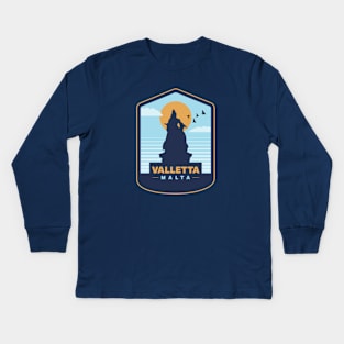 Valletta Malta Kids Long Sleeve T-Shirt